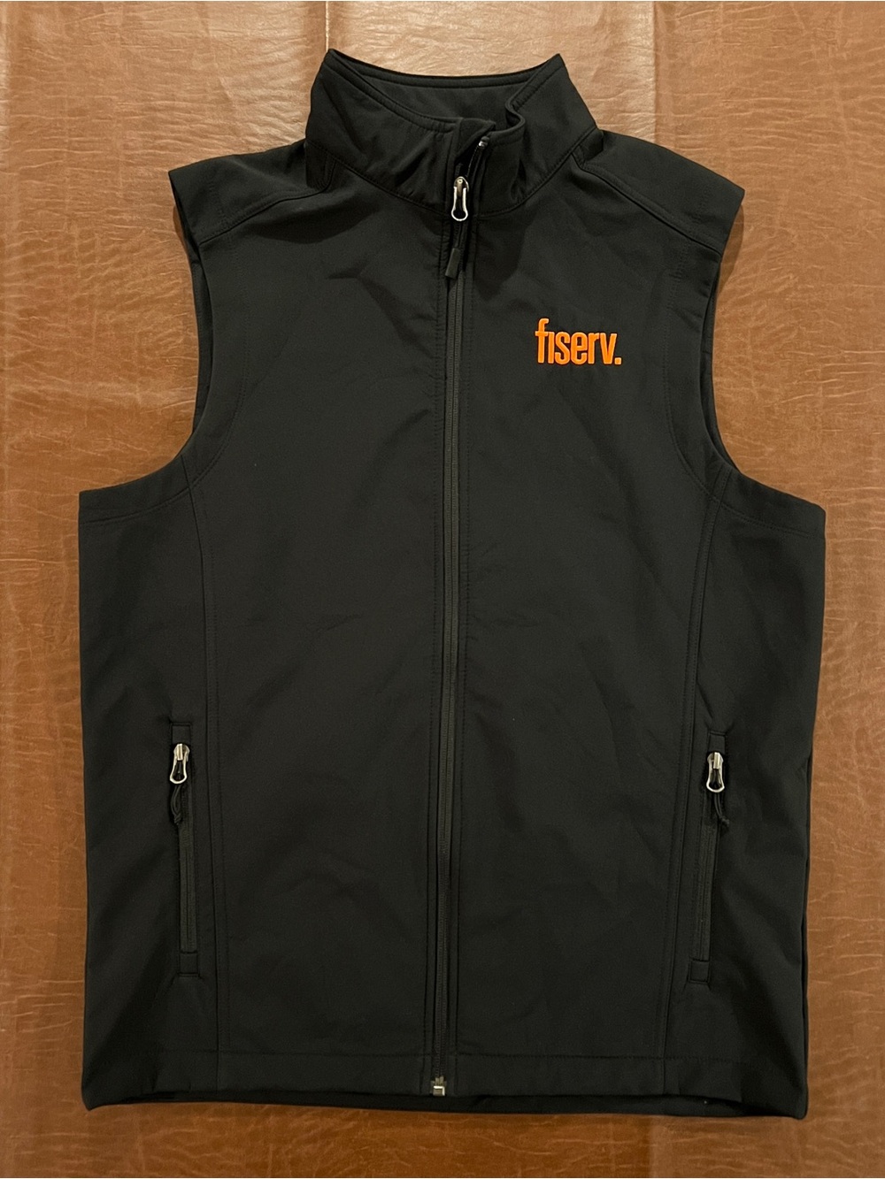 Fiserv Soft Shell Full-Zip Vest Jacket - Small